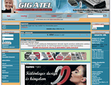 Tablet Screenshot of gigatel.hu
